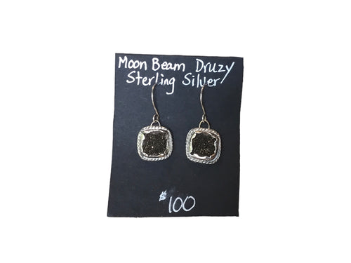 Moon Beam Druzy Earrings