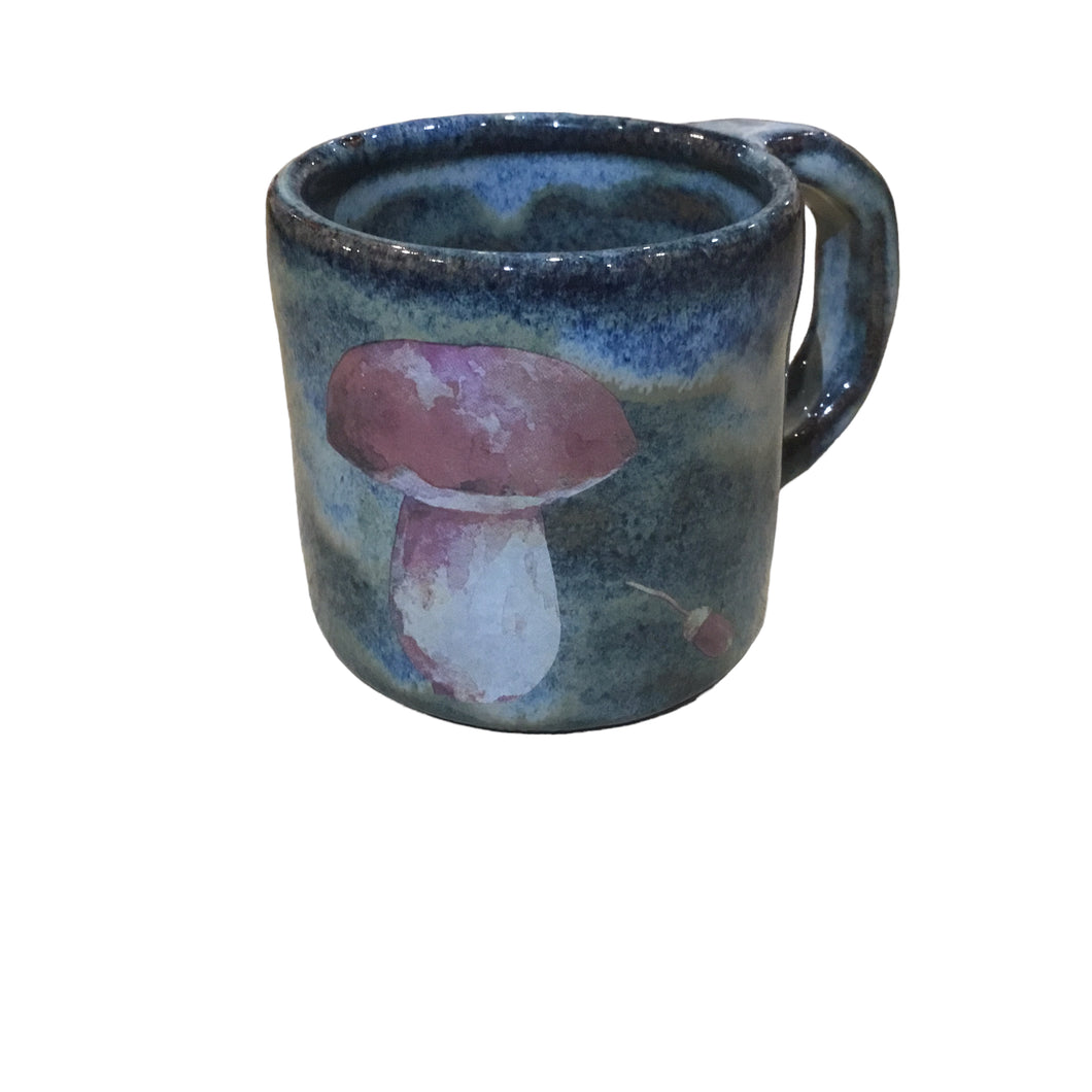 Mushroom Blue Mug