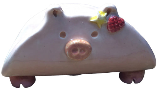 Floral Pig TacoCat Holder