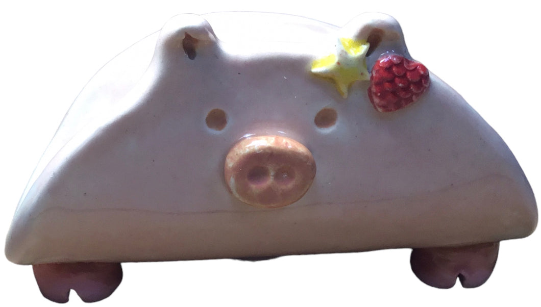 Floral Pig TacoCat Holder