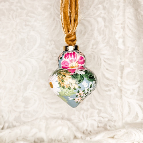 Hand Painted Floral Ornament