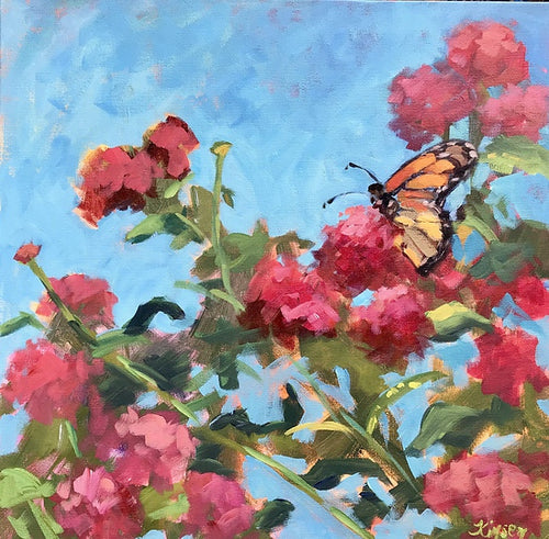 Monarch and Butterfly Bush