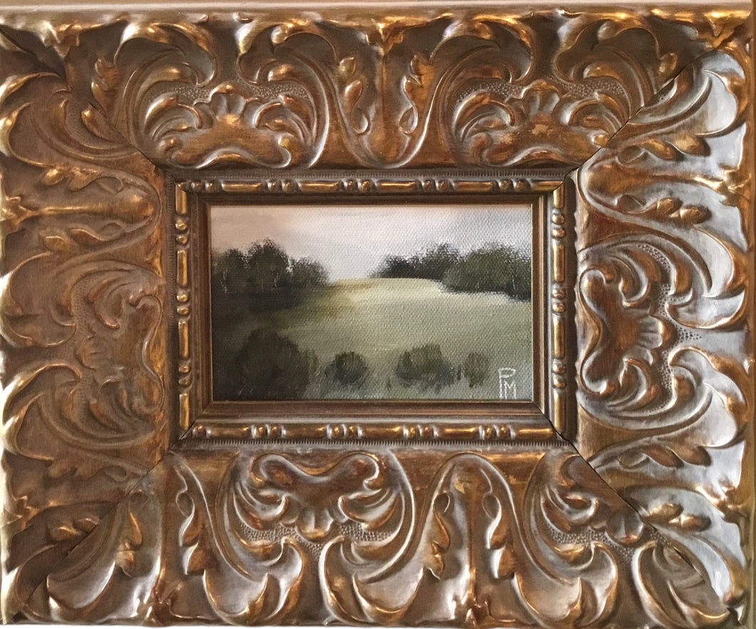 Landscape & French style gold frame III