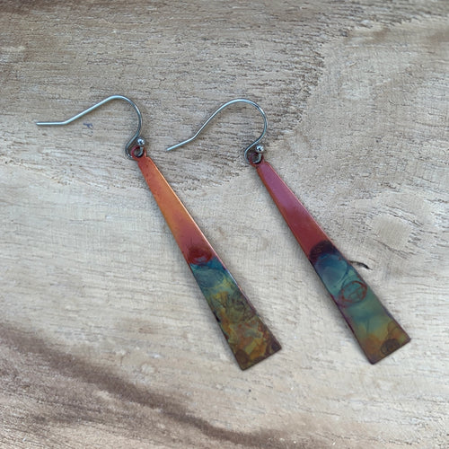 Triangle stick earrings