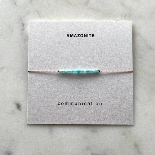 Amazonite bracelet - Communication