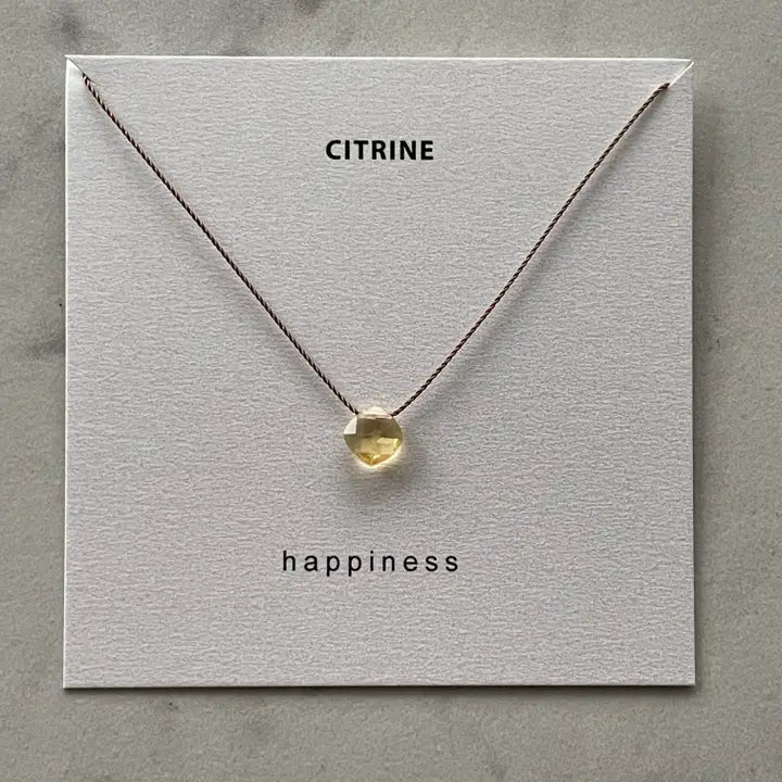 Citrine necklace - Happiness