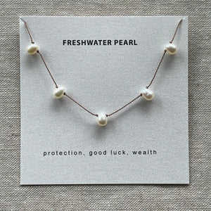 Freshwater 5 pearl necklace - Wealth