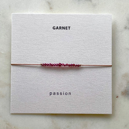 Garnet bracelet - Passion