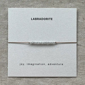 Labradorite bracelet card