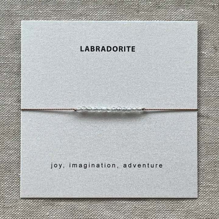 Labradorite bracelet card