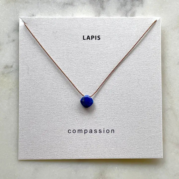 Lapis lazuli necklace - Compassion