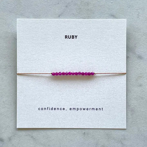 Ruby bracelet - Confidence