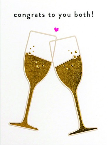 Champagne Smilies Greeting Card