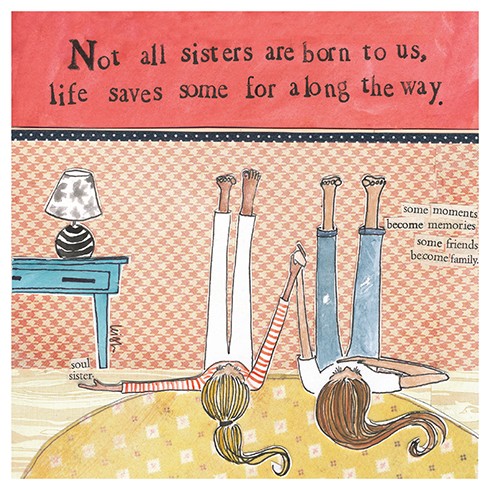 Not All Sisters Are Born To Us Greeting Card