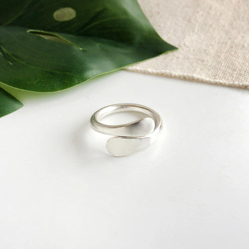 Overlap ring - silver