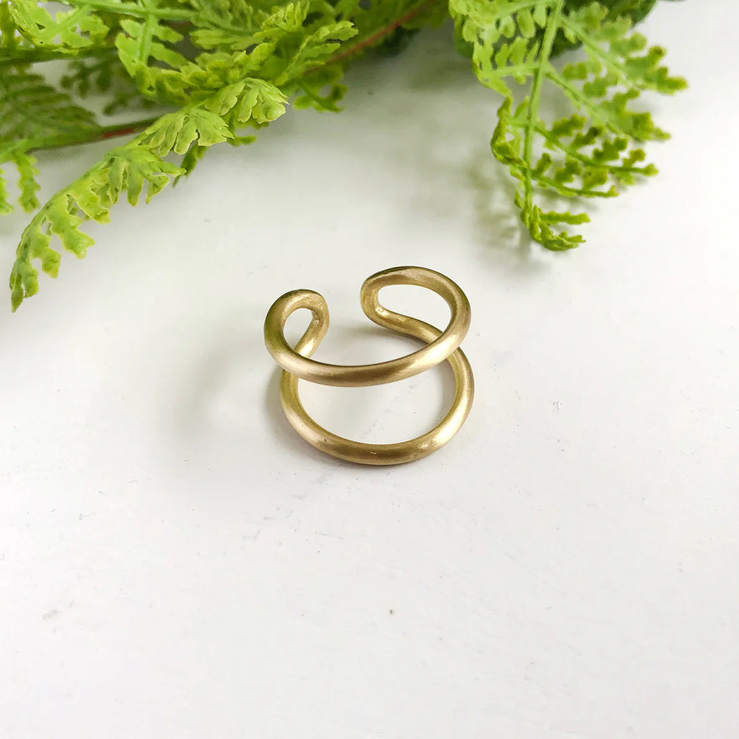 Double arch ring - gold