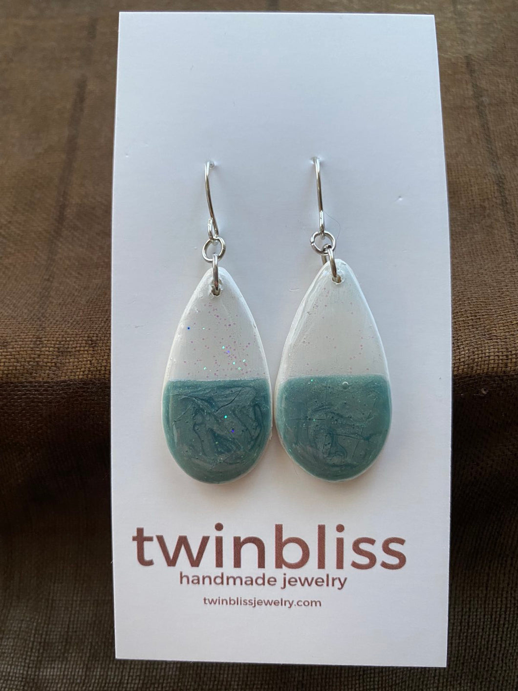 Earth & Sky Earrings - Half Blue Drop