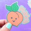 Happy Peach Sticker