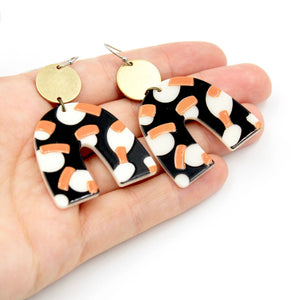 Abstract Autumn Earrings