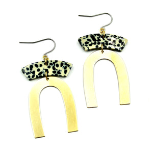 Leopard Arch Earrings Earrings