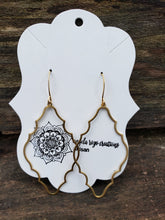 Drop Earrings in Yellow Brass