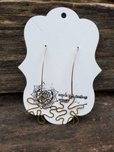 Drop Earrings in Yellow Brass