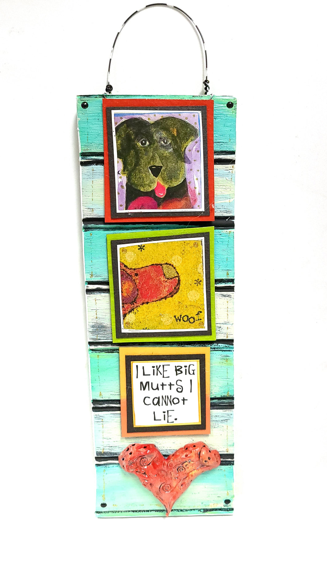 Hanging Dog Plaque - I Like Big Mutts