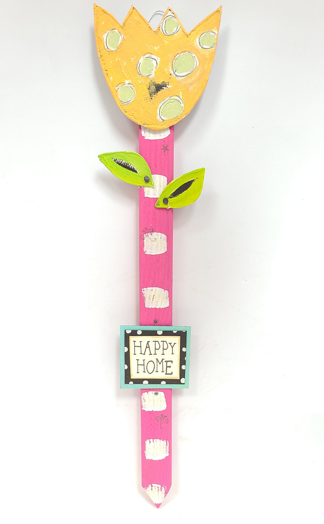 Flower Stake - Happy Home