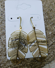 Drop Earrings in Yellow Brass