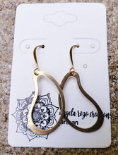 Drop Earrings in Yellow Brass