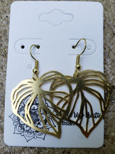 Drop Earrings in Yellow Brass