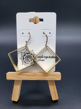 Geometrical Earrings in Brass with Hypoallergenic Ear Wires