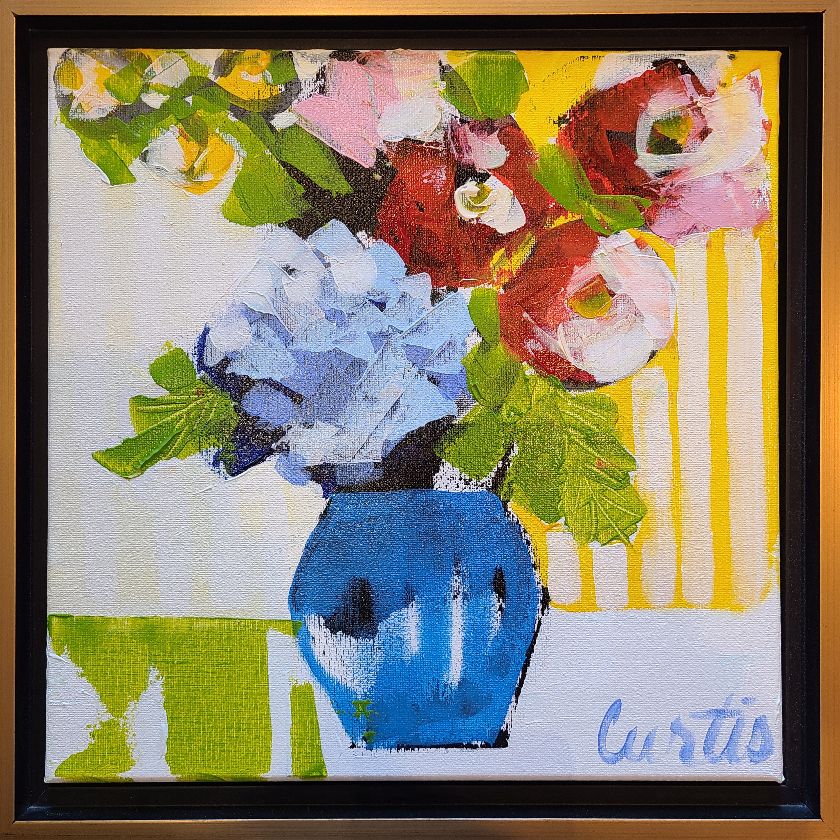 Blue Vase Floral