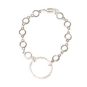 Crystal Bracelet--Silver
