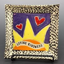 Small Square Plate--Loving Kindness