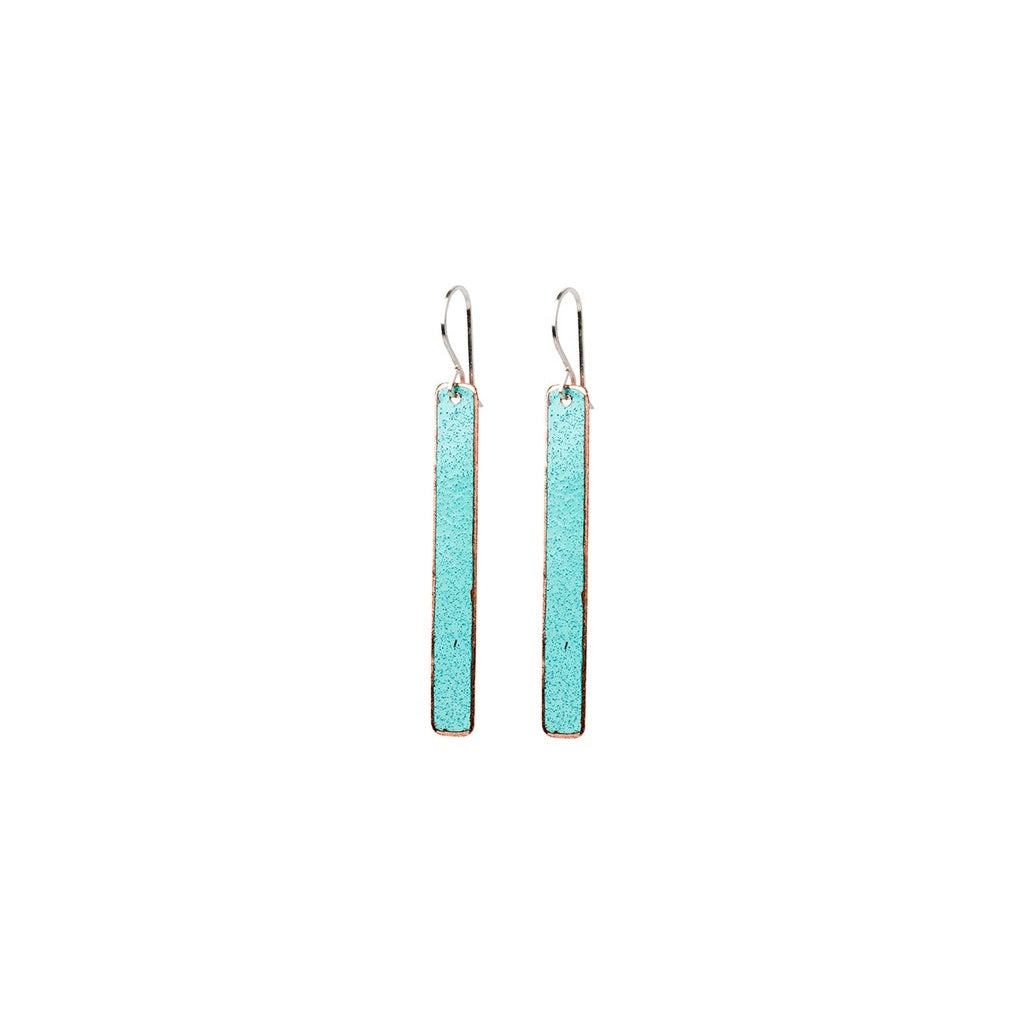 Long Strip Earrings - Turquoise