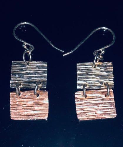 Bi-Metal Lined Earrings