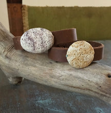 Lava Diffuser Bracelet - Brown Leather