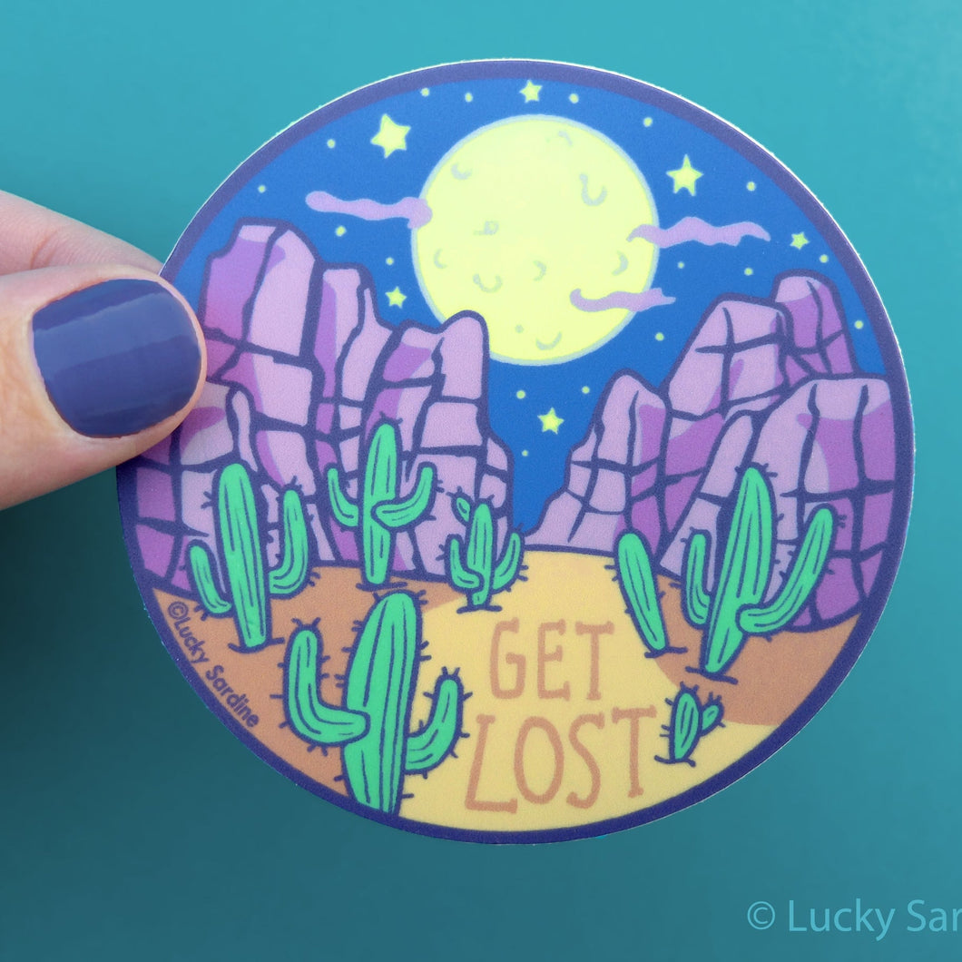 Desert Night, Get Lost Sticker