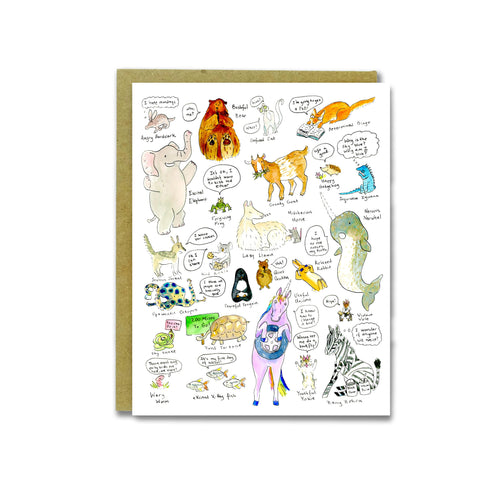 Animal Alphabet Card