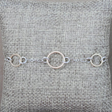 Circle Link Floating Bracelet - mixed metals