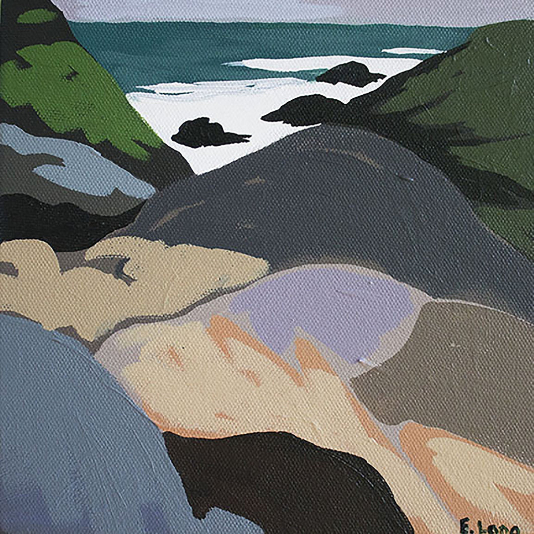 Black Sand Beach Original Painting