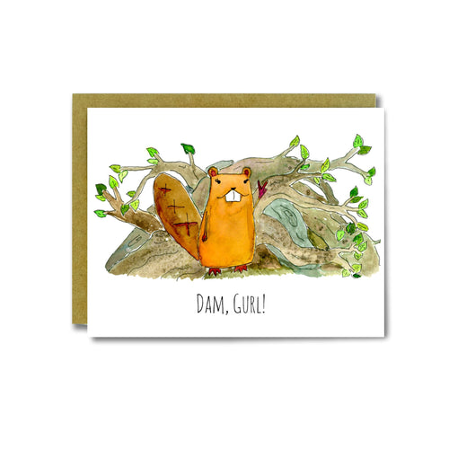 Dam Girl Card