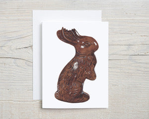 Chocolate Bunny Greeting Card