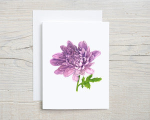Chrysanthemum Greeting Card