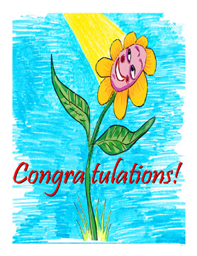 Congratulations, flower