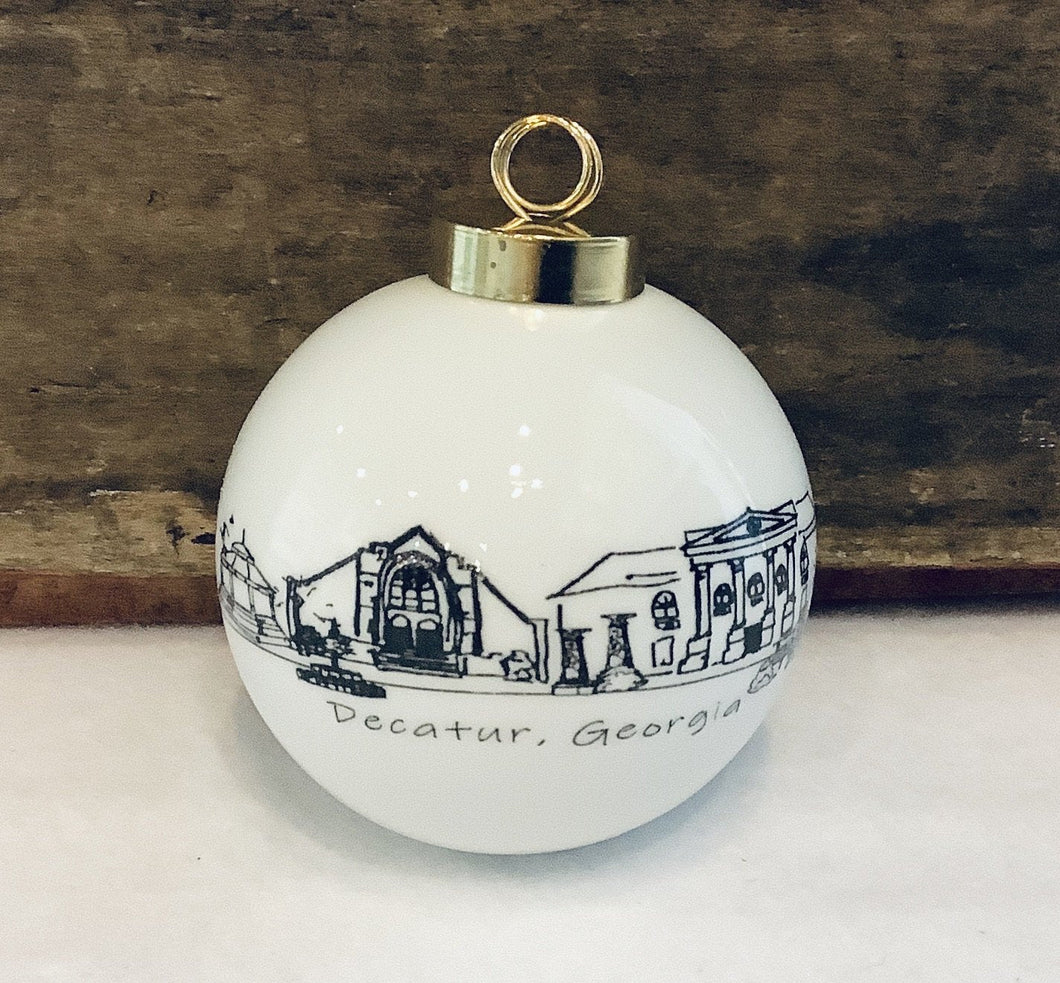 Large Round Decatur Ornament