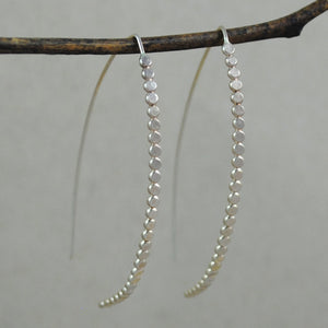 Large Beaded Hoops - gold-filled