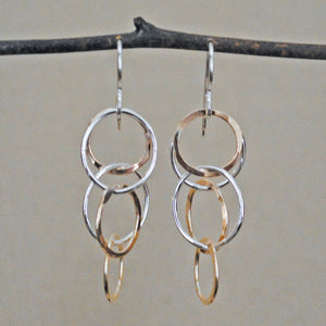 Bubble Earrings - mixed metals