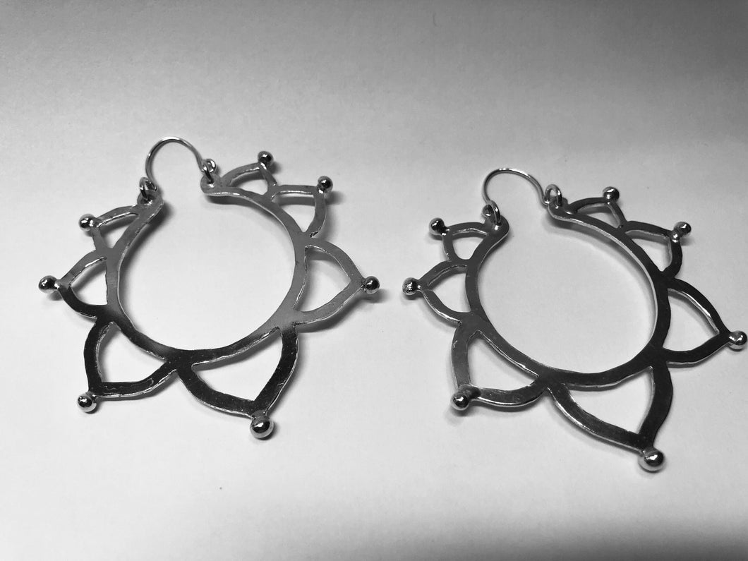 Open Flower Earrings